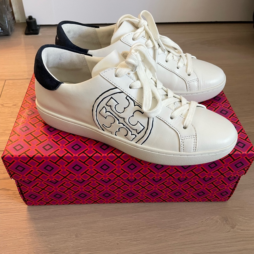 Tory Burch T Logo Sneakers White/Navy